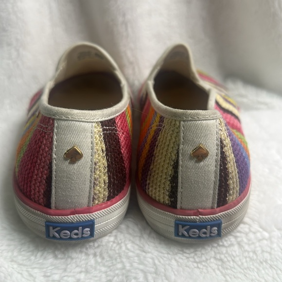 Kate Spade & Keds Multicolor Striped Slip-On Shoes Size 10 - Picture 3 of 5